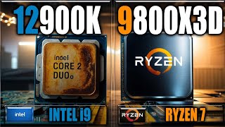 9800X3D vs 12900K Benchmarks  Gaming Benchmarks  Applications Tests [upl. by Daub]