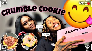 CRUMBLE COOKIE REVIEWMY FIRST TIME😋 [upl. by Novyad187]