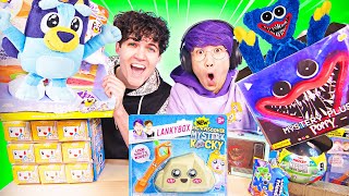 LANKYBOX TOY REVIEW BLUEY POPPY PLAYTIME FORTNITE DISNEY amp MORE TOY UNBOXING [upl. by Hesler]