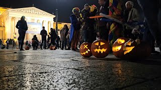 4k Hungary Budapest  Pumpkin Festival in Heroes Square 2024 [upl. by Wolk]