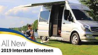 2019 Airstream Interstate Nineteen Announcement Walk Through Small Class B Touring Coach Campervan [upl. by Goody]