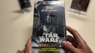 2022 Topps Chrome Star Wars The Mandalorian Beskar Edition Hobby Box  So Excited for This One‼️ [upl. by Hollah]