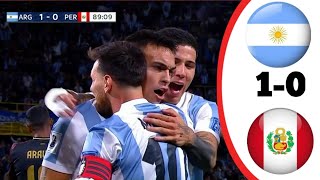 Argentina vs Peru 10 qualify match highlight 2024  today match highlight [upl. by Suillenroc]