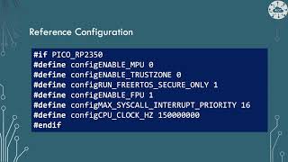 Configuring FreeRTOS Kernel on the Pico 2 or RP2350 [upl. by Leaw106]