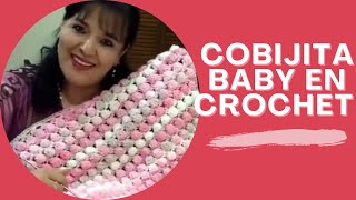 CÓMO TEJER UNA COBIJITA PARA BEBÉ EN GANCHO O CROCHET🌷🌷🌷 MUY FÁCIL  YO TEJO CON LAURA CEPEDA baby [upl. by Mallen73]