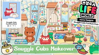 TOCA LIFE WORLD  SNUGGLE CUBS DESIGN MAKEOVER👶🏻✌🏻  TOCA BOCA [upl. by Hewe]