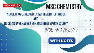 Nuclear Overhauser Effect Nuclear Overhauser Enhancement Spectroscopy NOE AND NOESY [upl. by Cardwell665]