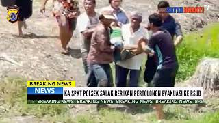 Personil Polsek Salak Polres PakPak Bharat Menolong Warga Yang Jatuh Pingsan Saat Bekerja Di Ladang [upl. by Nita776]