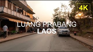 LUANG PRABANG  City Walk in Laos  4K Walk [upl. by Morry91]