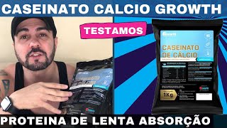 CASEINATO DE CÁLCIO GROWTH OU CASEÍNA GROWTH A MELHOR CASEÍNA CUSTO BENEFÍCIO DO MERCADO [upl. by Kilby244]