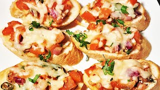 BRUSCHETTA Recipe 10 Minutes Easy Appetizer Italian recipe UK Islington Ep124 [upl. by Vial152]