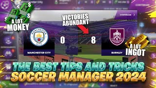 THE BEST TIPS AND TRICKS FOR SOCCER MANAGER 2024 SM24 [upl. by Comstock]