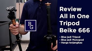 Review Tripod Beike 666  All in One Tripod  Bisa jadi Monopod [upl. by Brandi]