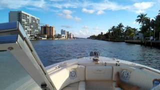 Cruising Intracoastal Waterway Pompano Beach Florida [upl. by Mahseh]