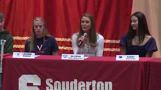 Souderton High School  Athletics Signing Day 2022 [upl. by Friday]