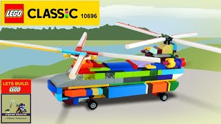 Lego 10696 Helicopter🚁 Boeing CH47 Chinook 1957 MOC How to build LEGO Classic Save Money amp Space [upl. by Markiv]