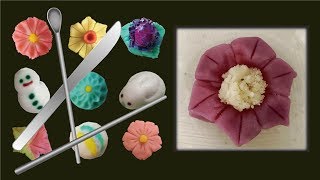 How to make a quot鉄仙 （Clematis） Nerikiri Wagashiquot YuArt Kichijoji [upl. by Maxfield290]