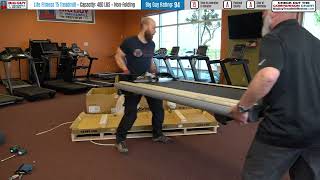 Life Fitness T5 Treadmill Assembly with Go Console  BigGuyTreadmillReviewcom [upl. by Nnylireg671]