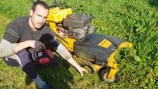 Prueba desbrozadora de ruedas cub cadet wide cut 84cm [upl. by Atirat]