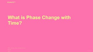 What is Phase Change with Time [upl. by Melita]