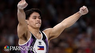 Carlos Yulo goes golden again after EPIC vault performance  Paris Olympics  NBC Sports [upl. by Gaillard]