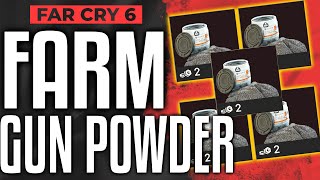 Far Cry 6 UNLIMITED GUN POWDER  How to Farm Gun Powder Guide [upl. by Animrac455]