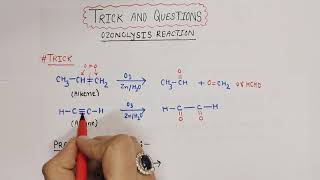 Super trick for Ozonolysis practice questions of ozonolysis class12th class11 neet jee [upl. by Nynnahs]