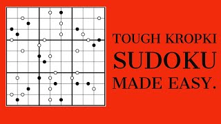 Kropki Sudoku How to solve a Tough Kropki Sudoku 2020 [upl. by Nanaek491]