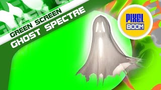 Green Screen Ghost Poltergeist Spectre Apparition Halloween  Footage PixelBoom [upl. by Alian]