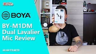 Boya BYM1DM Dual Lavalier Mic Review  Volkan Yetilmezer [upl. by Johnnie298]