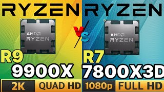 R9 9950X VS R9 9900X VS R7 7800X3D AMD RYZEN 9000 series ZEN5 GAMİNG BENCHMARKS [upl. by Yltnerb]