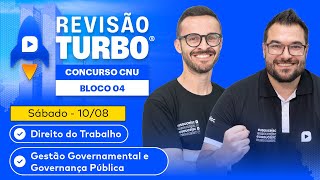 🚀 REVISÃO TURBO CNU  Conhecimentos Específicos para o Bloco 4  SÁBADO [upl. by Grath]