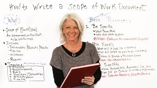 How to Write a Scope of Work Document  Project Management Training [upl. by Ahsatin]