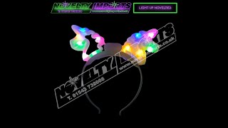 Neon Style Flashing Unicorn LED Headband [upl. by Navad638]