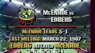 Edberg vs McEnroe Semi Final  Dallas 1987  0119 [upl. by Ennirak]