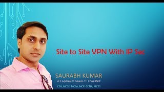 Site to Site VPN with IP Sec on Cisco Router [upl. by Leontina]