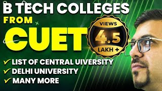 Btech Colleges from CUET 2023  Fees Salary Package Subject Selection  Harsh Sir Vedantu Math [upl. by Kellyann643]