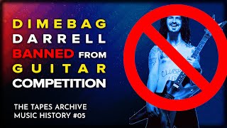 Dimebag Darrell Banned from Guitar Competition  Music History 05 [upl. by Bridges]