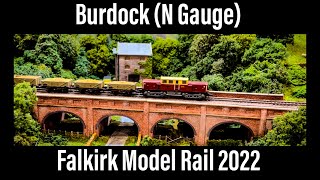 Falkirk Model Rail 2022  Burdock N Gauge [upl. by Enitsirhk]