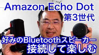 好みのBluetoothスピーカーを接続して楽しむ【Amazon Echo Dot 第3世代】 [upl. by Eissel]