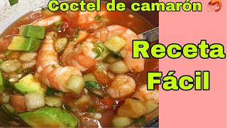 Coctel de Camarón 🦐 Receta Facil y Rápida [upl. by Ecinom]