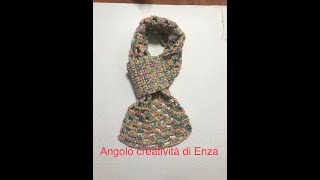 Sciarpascaldacollo alluncinetto a punto Granny 🧶Uncinetto facile [upl. by Sletten270]