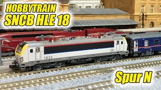 HOBBYTRAIN SNCB HLE 18 1833 H30163S DCCSound Modellbahn Spur NN Scale Nゲージ [upl. by Kerman]