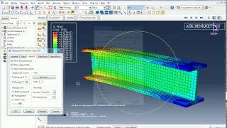 Cantilever beam Simulation using ABAQUS3D Solid Model [upl. by Hammock]