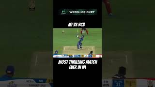 Most thrilling match ever in ipl shorts cricket cricketlover [upl. by Euridice664]