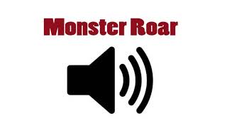 Monster Roar sound effect deleted [upl. by Yerga]