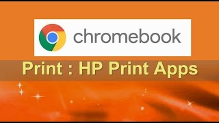 Printing from Chromebook using HP Print for Chrome [upl. by Eeral438]