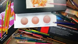 COLOURED PENCIL COMPARISON  DEMONSTRATION 🎨 [upl. by Nylissej]