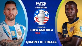 eFootball PES 2021 SEASON UPDATECOPA AMÉRICA 2024  ARGENTINA 🆚 ECUADOR [upl. by Nowtna]