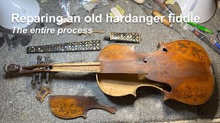 Bringing a 100 year old hardanger fiddle back to life [upl. by Puglia]